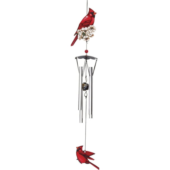 CARDINAL METAL WIND CHIME