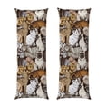 thumbnail image 1 of KLL Cut Cats Prattern Long Body Pillowcase,1 PCS Pillow Cover Decorative Pillow Case Hidden Zipper Closure Pillowcase,Pillow NOT Included(20'' x54''), 1 of 7