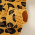 thumbnail image 5 of Dogs Sweater Knitted Fall Pet Pullover Fashion Leopard Print Cats Clothes Bulldog Chihuahua Winter Hooded Dress Warm Long Sleeve, 5 of 7