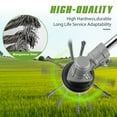 thumbnail image 2 of 9/8/7/6 Inches Steel Wire Grass Trimmer Head, 6 Blade Metal Weed Blades, Wire Trimmer Heads, Unbreakable String Trimmer Replacement Head for Most Lawn Mower (2, 9inch Inner 25.4mm), 2 of 7