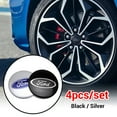 thumbnail image 2 of 4 Pcs Emblème de Capuchon Central de Roue de Voiture 56MM pour Mondeo Explorer Focus Fiesta Kuga Transit Ecosport Escape Mustang Ranger 56mm-Argent-4 Pcs, 2 of 5