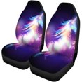 thumbnail image 1 of RYLABLUE Set of 2 Car Seat Covers Fantasy Unicorn Magic Stars Imagination Wild Abstract Neon Shiny Universal Auto Front Seats Protector Fits for Car,SUV Sedan,Truck, 1 of 5
