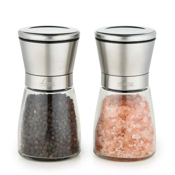 LUXURY Salt And Pepper Grinder Kitchen Set Stainless Steel Pepper and
