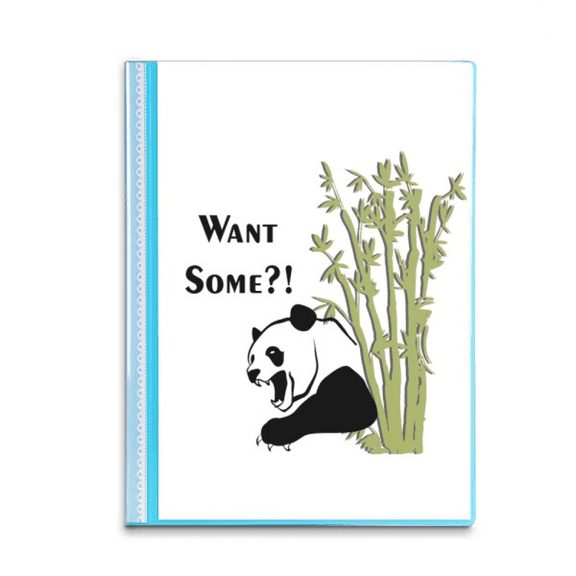 China Chengdu Panda Food Book Sheet Protectors Portfolio Binder Folder
