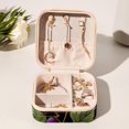 thumbnail image 6 of Grape Travel Portable Jewelry Organizer Box with Earring Holder, Bracelet Holder, and Necklace Organizer for Girls and Women, 6 of 6