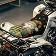 thumbnail image 3 of Uorisanigo ATV Seat Cover Cute Santa Claus Dirt Bike Seat Cushion Cover with Elastic Edge Compatible with Polaris Sportsman FourTrax Can-Am ATV Kawasaki Arctic Cat CFMOTO, 3 of 7