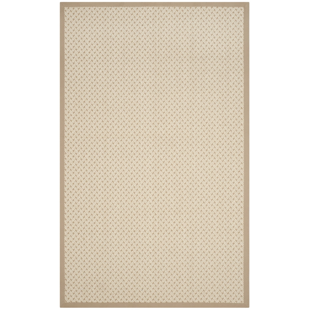 SAFAVIEH Natural Fiber Domhnall Geometric Area Rug, Ivory/Natural, 9' x 12'