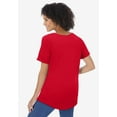 thumbnail image 2 of Woman Within Plus Size Cuffed Americana Print Tee, 2 of 5
