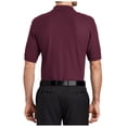 thumbnail image 2 of Yellow Rooster Mens Short Sleeve Tall Silk Touch Polo with Pocket Burgundy 3XLT, 2 of 4