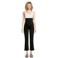 thumbnail image 4 of Time and Tru Women's Maternity Essential Knit Flare Pants, Sizes S-XXL, 4 of 6