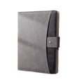 thumbnail image 1 of Carpeta A4 multifuncional de negocios Inteprter de cuero con clip y calculadora gris, 1 of 6