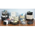 thumbnail image 7 of Home Basics Polyester Woven Strap Open Bin, Ivory, 7 of 7