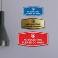 thumbnail image 3 of Fancy No Soliciting Please Go Away Sign (Navy Blue / White) - Medium, 3 of 5