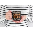 thumbnail image 2 of Christmas Calories Don't Count Funny Xmas Diet Quotes, Black 11oz Ceramic Mug, 2 of 5