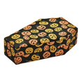 thumbnail image 1 of Halloween Coffin Shaped Ring Box Velvets Wedding Rings Holder for Jewelry Collectors and Enthusiasts Accessory Case skull white, 1 of 5