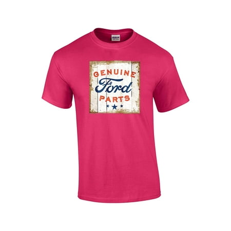 Adult Brown Tee T-shirt - American Ford Genuine Parts Adult T-Shirt