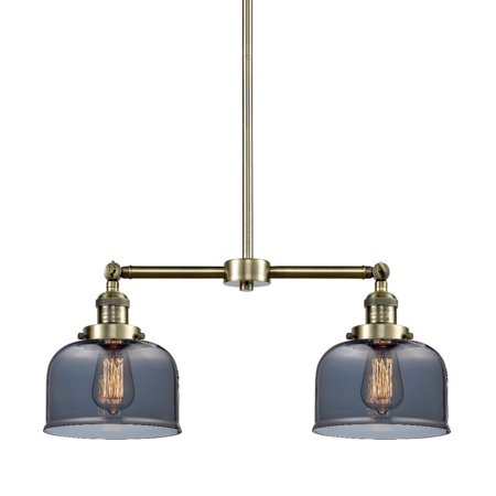 

Innovations Lighting 209 Large Bell Large Bell 2 Light 24 Wide Linear Chandelier /