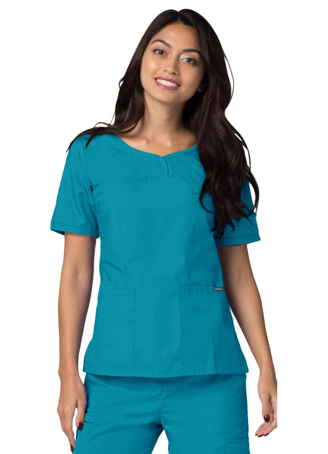 Adar Universal Scrubs For Women - V-Neck Scrub Top - Walmart.com