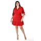 thumbnail image 1 of Vestido camisero con volantes Roman Fashion /Tallas Extras, 2386 (Rojo) rojo 38, 1 of 6
