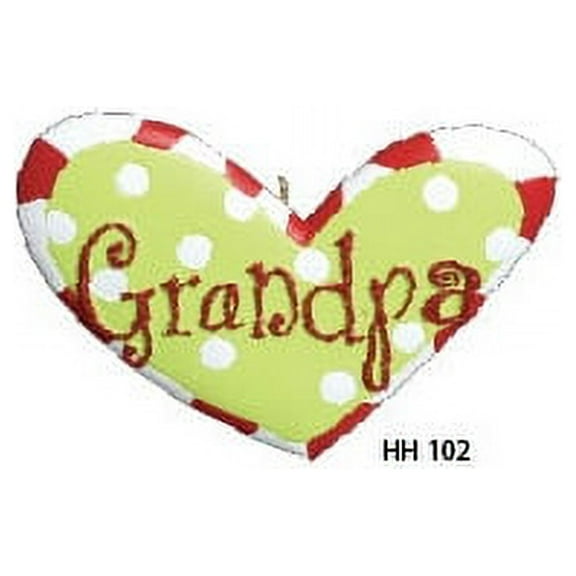 Grandpa Heart Personalized Christmas Ornament , Family Christmas Ornament, Christmas Decoration for Tree, Christmas Tree Ornament