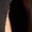 BLACK, variant on Maternity Long Sleeve Side Slit Fitted Maxi Dress