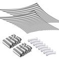 thumbnail image 1 of LAGarden 2 Pack 12x8 Ft 97% UV Block Rectangle HDPE Sun Shade Sail Canopy Lawn Garden LAGarden Modern, 1 of 10