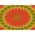 thumbnail image 1 of Ahgly Company Indoor Rectangle Patterned Orange Gold Area Rugs, 7' x 9', 1 of 6