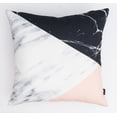 thumbnail image 2 of Ada Home Decor Decorative Square Throw Pillow, 18" x 18", Three-Toned Marble Contemporary, 2 of 6