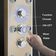 thumbnail image 2 of Cesinkin CES, 6 Mode LED Display, Faucet Wall Mount Showerhead & Handheld Shower, Brushed Gold, 2 of 7