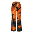 thumbnail image 5 of adviicd Cozy Halloween Pajama Pants for Women - Cute Baggy Sweatpants Lounge Outfits (Orange, XXL), 5 of 6
