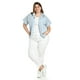 thumbnail image 2 of Blusa de algodon a rayas Roman Fashion /Tallas Extras, 5114 (Azul claro) azul 36, 2 of 7