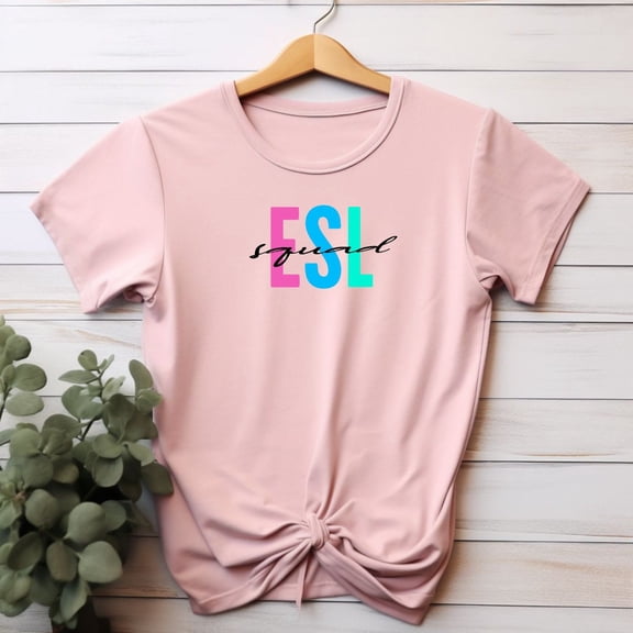 ESL Squad Shirts ESL Teacher Appreciation Gift Esol ecse Tee Multilingual Xmas Present from Student ESL Tutor English Second Language Class