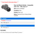 thumbnail image 2 of Rear Left Wheel Cylinder - Compatible with 1976 - 1986 Jeep CJ7 1977 1978 1979 1980 1981 1982 1983 1984 1985, 2 of 2