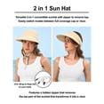 thumbnail image 2 of Women's Packable Wide Brim Visor Sun Hat Lightweight Summer Outdoor Cap, 2 of 7