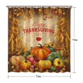 thumbnail image 3 of Happy Thanksgiving Day Shower Curtains,Reusable Bathtub Curtains with Hooks Retro Polyester Fabric Curtains for Thanksgiving Day Fall Party Home Decor, 3 of 5