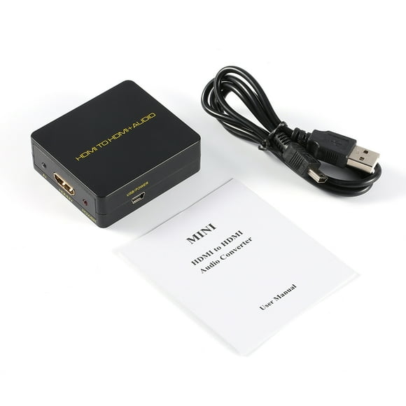 ZOUSSIQI 4K Digital HDMI to HDMI Audio Converter Extractor Decoder 1080P black for Blu-ray HD DVD XBOX EL225#33194