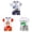 6Pcs Cute Baby Boy Clothes-Sky Blue+Hot Pink+Green, variant on Gerichy Toddler Boys Toddler Baby Boys Summer Outfits 6 9 12 18 24 Months 2T 3T Patchwork Crew Neck Short Sleeve T Shirts Elastic Waist Shorts 6Pcs Clothes Set