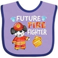 thumbnail image 3 of Inktastic Future Fire Fighter with Cute Dalmatian Dog Boys or Girls Baby Bib, 3 of 4
