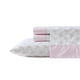 thumbnail image 1 of Juego de sábanas Laura Ashley de algodón percal 200 hilos King Pink, 1 of 8