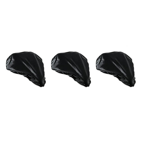 IBASETOY 3Pcs Bike Seat Cover Waterproof Black Material Durable and Easy to Install