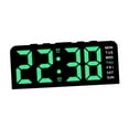 thumbnail image 3 of Reloj despertador digital de gran tamaño, multiusos, profesional, con pantalla de temperatura. Verde, 3 of 9