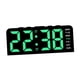 thumbnail image 3 of Reloj despertador digital LED multifuncional rectangular con luz ambiental Verde, 3 of 9