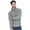 Gray, variant on TR Men's Speckle Sweater with Placket by 9 Crowns Essentials (Black/White, Medium)
