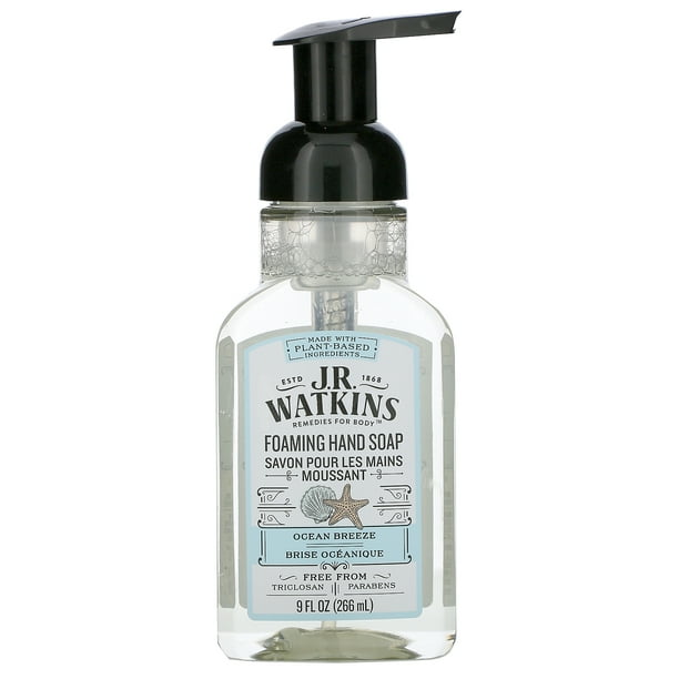 J.R. Watkins Ocean Breeze Scent Foam Hand Soap, 9 oz