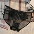 thumbnail image 6 of Summer women's sexy lace silk shorts underpants ladies triangle underpants for women, 6 of 7