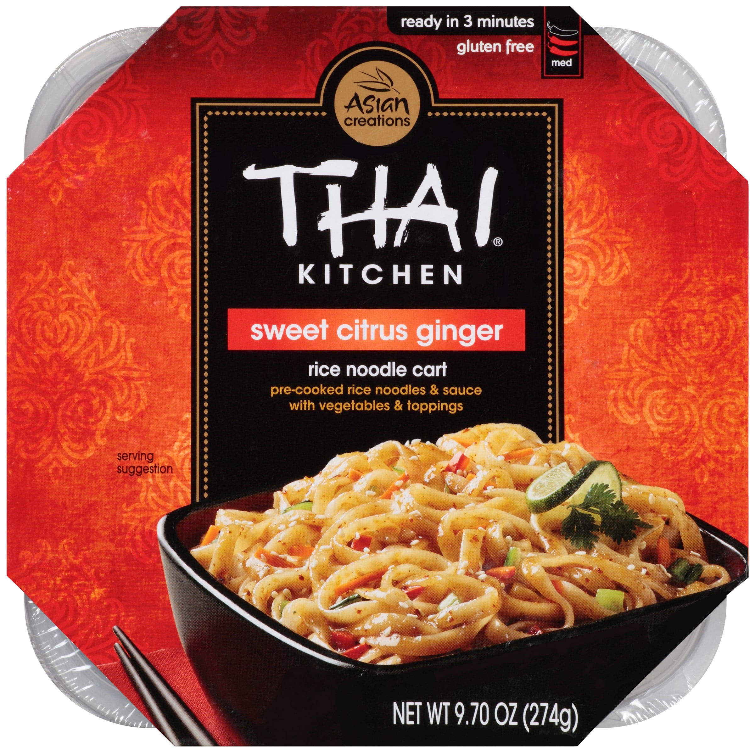 Thai Kitchen Sweet Citrus Ginger Rice Noodle Cart, 9.7 Ounce by Thai Kitchen Inc