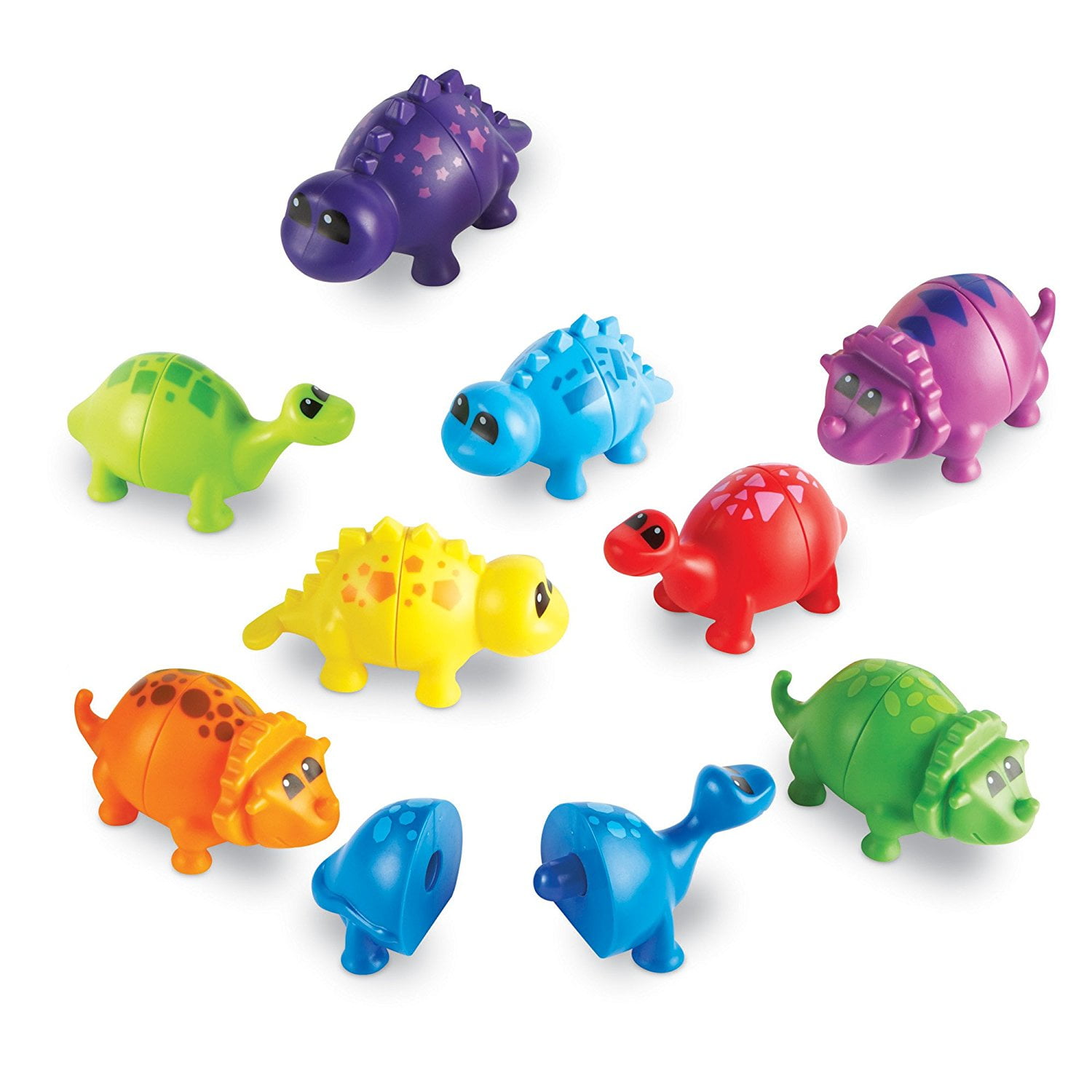 Snapn Matching Dinos, 18 Pieces, Snap together these little dinosaur