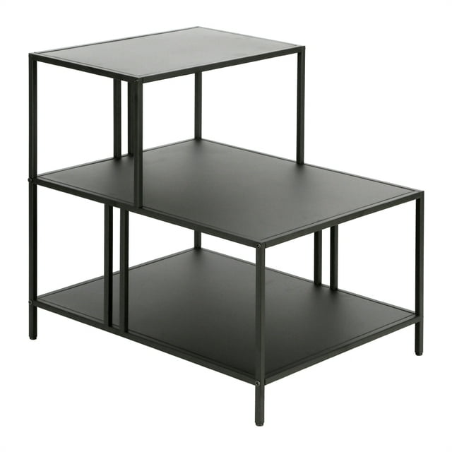 Henn&Hart 20" Table d'Appoint en Métal Gris Canon