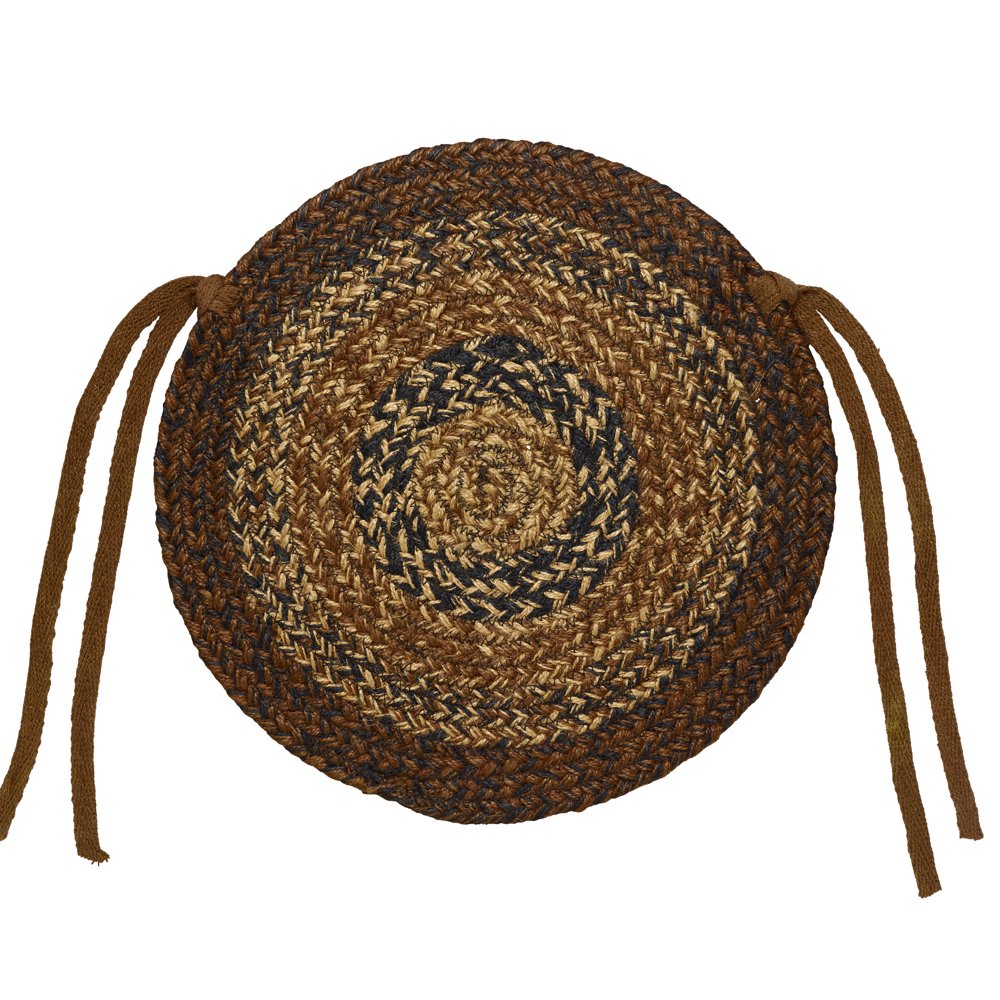 Braided Chair Pads Country Primitive by IHF Set of 4