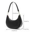 thumbnail image 2 of Women's Stylish Leather Shoulder Bag Elegant Moon Design Underarm Purse for Daily Use and Casual Outings, 2 of 5